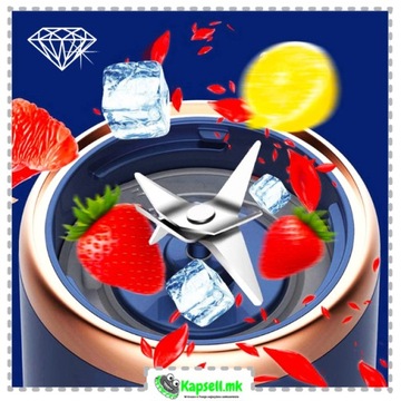 ПОРТАТИВНЫЙ БЛЕНДЕР С СОКОВИНОВКОЙ USB C САМЫЙ МОЩНЫЙ