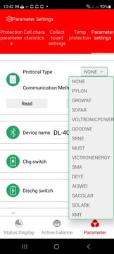 Moduł BMS Smart LiFePO4 16S 150A zest.bank energii