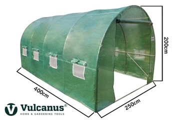 Tunel Foliowy 2,5x4m 10m2 Duży Folia Ogrodowy Szklarnia Foliak Profil 25 mm