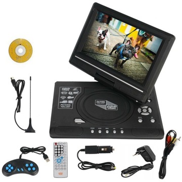 PRZENOŚNY ODTWARZACZ DVD GRY VIDEO W ZESTAWIE 7.8