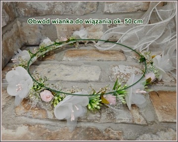 Причастный венок. Причастные венки. причастный венок с розовым дополнением