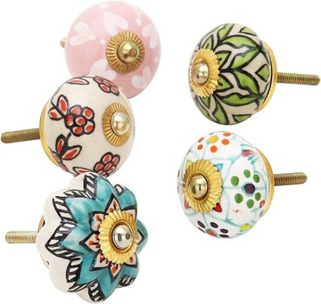 НАБОР ИЗ 10 ДВЕРЦ ЦВЕТНЫХ КЕРАМИЧЕСКИХ РУЧОК