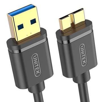Kabel USB Unitek USBA 2 m Czarny (YC463GBK)