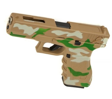 Pistolet ASG Replika Glock + Granat 500 kulek Moro