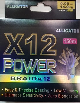 PLECIONKA ALLIGATOR POWER BRAID 12 X 0,12 mm 150m