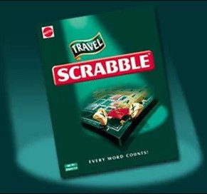 NOWA gra Scrabble Travel Deluxe (wyd.Mattel) podróżna walizka ed. ANGIELSKA