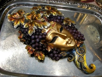 ВЕНЕЦИОНСКАЯ МАСКА ЖЕНСКАЯ ВИНОГРАДНАЯ ОЧЕНЬ ЦВЕТНАЯ v