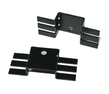 Radiator wytłaczany czarny TO220 FK227SAL1 Fischer ___ [2szt]