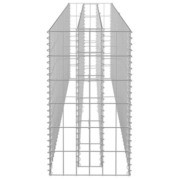 Габион приподнятый, оцинкованная сталь, 180x30x60 см.