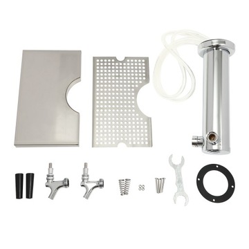 ВИННАЯ КОЛОННА ИЗ НЕРЖАВЕЮЩЕЙ СТАЛИ С ДВОЙНОЙ ГОЛОВКОЙ + ПОДДОН