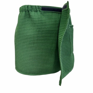 Kilt Ręcznik Męski do sauny siłowni spa,100% Bawełna, Butelkowa Zieleń L