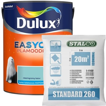 Dulux EasyCare Farba Niezmącony lazur 5L + GRATIS