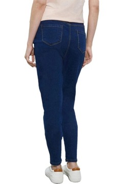 Dorothy Perkins Ciążowe Spodnie Jeansy Granatowe Skinny Rurki Guzik S 36