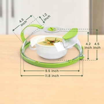 Крышка для микроволновой печи с защитой от брызг ручек 11,8*4,3 дюйма