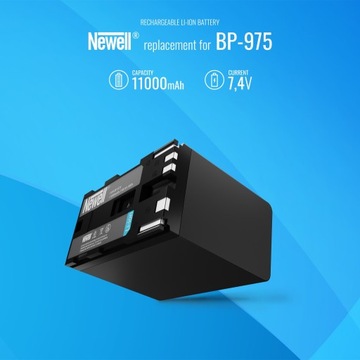 Замена аккумулятора Newell BP-975 для Canon