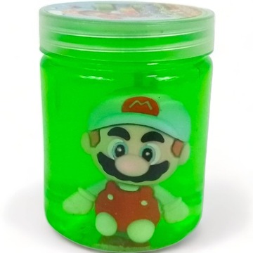 SLIME MASA PLASTYCZNA ROZCIĄGLIWA GLUTY ROBIENIE GLUTÓW FIGURKA MARIO SLAJM