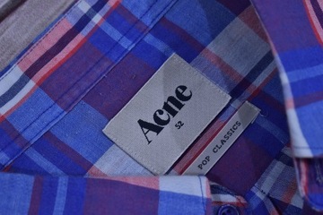 ACNE Męska Koszula w Kratkę Button Check / 52