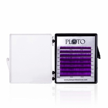 Rzęsy kolorowe PLATO 0,07 CC kolor Violet Fiolet