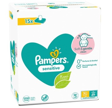 Влажные салфетки Pampers Sensitive 1200 шт. (15x80) БЕСПЛАТНАЯ ПРЕДЛОЖЕНИЕ