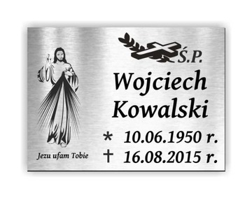 Tablica TABLICZKA NAGROBNA NA WYMIAR 100 cm2 GRUBA