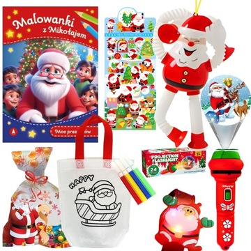GOTOWA KREATYWNA PACZKA PREZENTOWA PREZENT NA MIKOŁAJA MIKOŁAJKI ŚWIĘTA
