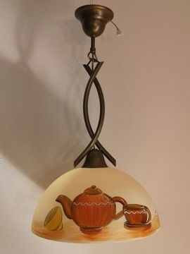 Lampa Kuchenna Ręcznie Malowana – Czajnik