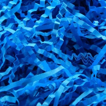 Wypełniacz Dekoracyjny Z Bibuły Niebieski 50g