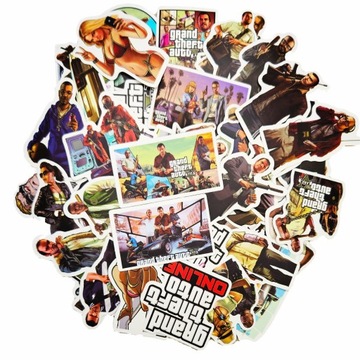 GTA NAKLEJKI STICKERBOMB MIX TOP WLEPY 50 szt