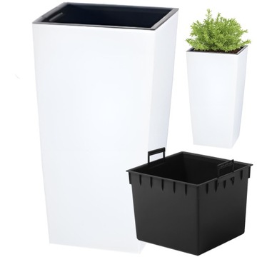 Doniczka Urbi z wkładem DURS240 24/h45cm matowa