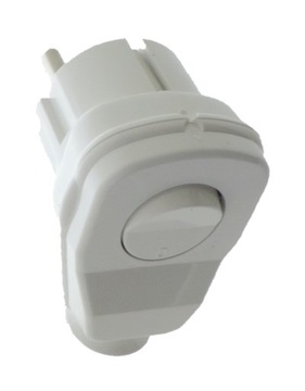 WTYCZKA SIECIOWA KĄTOWA BIAŁA Z/U Z WYŁĄCZNIKIEM