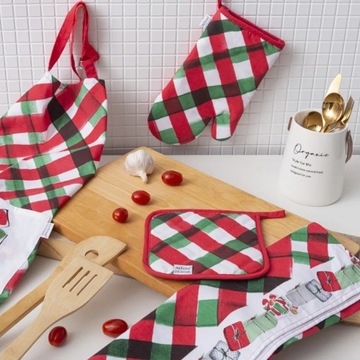 Прихватка для запекания 100% хлопок Защитная лапка Altom Design Christmas classic