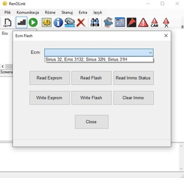 Renolink Eeprom Flash UCH Crash Cleaner Renault