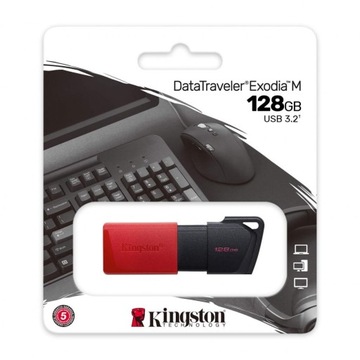 Флеш-накопитель Data Traveler Exodia M, 128 ГБ, USB3.2 Gen1