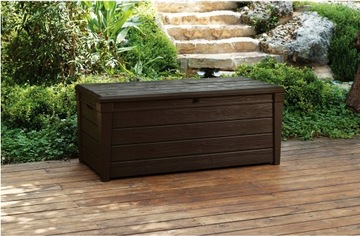 Skrzynia ogrodowa Keter Brightwood 455l brązowa