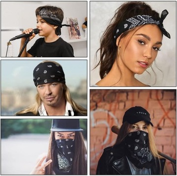 DISPOSSIEM РЕТРО АКСЕССУАРЫ БАНДАНА 70-Х И 80-Х ГОДОВ БАНДАНА ОЧКИ ПАРИК