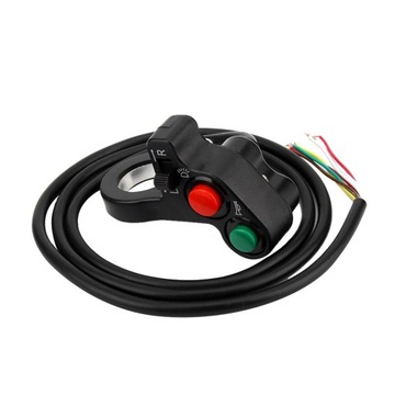 PRZEŁĄCZNIK KOMBINOWANY I KLAKSONU DO MOTOCYKLA Z KIEROWNICĄ 22MM 3W1