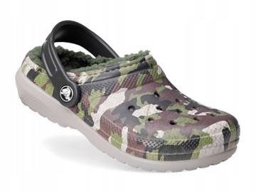 Klapki dziecięce CROCS Green Camo r. 24-25