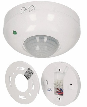 ORNO Sufitowy Czujnik Czujka Ruchu PIR Regulacja 360st. 1200W Natynkowy