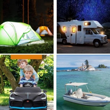 БАТАРЕЯ 12 В, 100 Ач, литиевая батарея BMS LiFePO4 TAICO для кемпинга на лодке