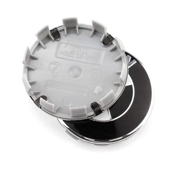 КРЫШКИ BMW, ЗАГЛУШКИ ДИСКОВ, ЧЕРНЫЕ КРЫШКИ BMW 68MM, 4 шт. НАБОР