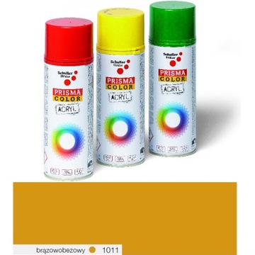 LAKIER AKRYLOWY PRISMA 400ml RAL 1011 BRĄZOWY BEŻ