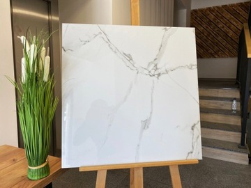 płytka 60x60 gres polerowany Atlanta white marmur