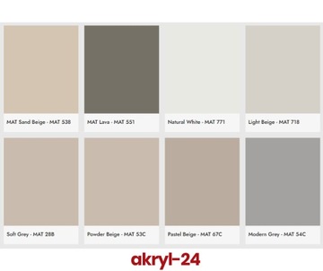 FRONT AKRYLOWY AKRYLOWE FRONTY MATOWE HISZPAŃSKI BEŻ MAT DO MEBLI
