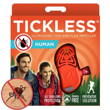 TICKLESS HUMAN ORANGE ULTRADŹWIĘKOWY ODSTRASZACZ NA KLESZCZE DLA DOROSŁYCH