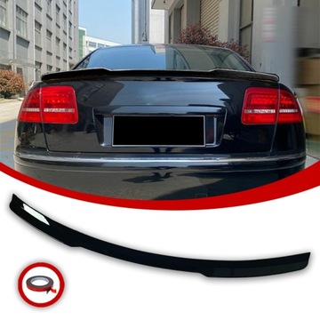 AUDI A8 D3 LOTKA SPOILER DOKŁADKA 2002-2010 CZARNY POŁYSK