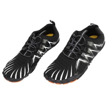 Buty męskie trekkingowe czarne oddychające na wędrówki 45