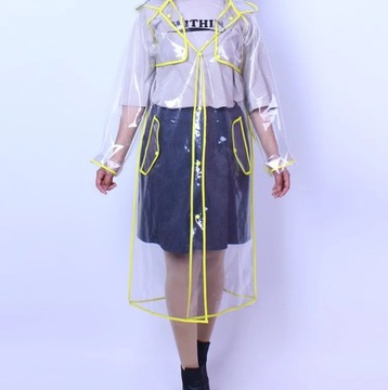 Прозрачный плащ женский плащ велосипедный плащ Regenjas дождевик