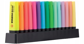 Zakreślacz Stabilo Boss 15 szt Pastelowe Neon