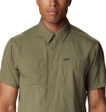Koszula męska Columbia Silver Ridge Utility Lite SS Shirt - Stone Green XXL