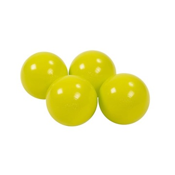 Piłeczki plastikowe do suchych basenów Piłeczki 7cm 50 szt. Limonkowe